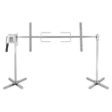 Electric Rotisserie Grill 120V 8-Level Height 132 LB Capacity 38W Motor Stainless Steel