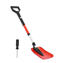 9 In Foldable Snow Shovel with D-Shaped Handle 36-40 In Adjustable Aluminum Alloy Tool for Driveway Garden & Camping