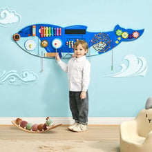 Orca Activity Wall Panel 12 Montessori Sensory Toys for Kids 3-12 Perfect for Toddler Playroom or Classroom