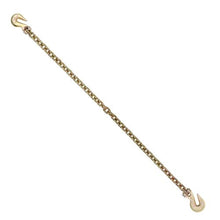 3/8 Inch Transport Binder Tow Chain with Clevis Grab Hooks for Transporting Towing Truck Tie Down Binding Equipment
