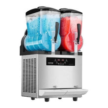 2 x 12 L  Commercial Slushy Machine 96 Cups Stainless Steel for Home Party Restaurants Cafe Bars
