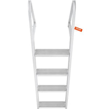 Removable 4-Step Dock Ladder 350 lbs Capacity Aluminum Nonslip Mat DL4L350