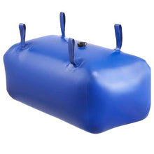 30 Gallon Collapsible Water Storage Bladder Leakproof 1000D PVC Water Tank for Camping RV & Emergency Use (Blue)