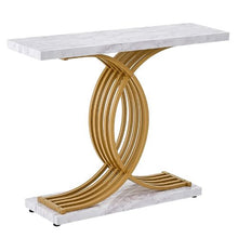 39.4" Narrow Metal Frame Sofa Table for house