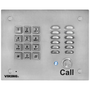 Entry Phone With Keypad, Brushed Stainless Finish VIK-K-1700-3