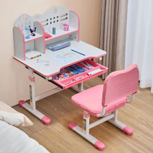 Adjustable Kids Study Desk & Chair Set (Pink)