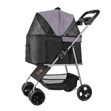 4 Wheels Dog Stroller With 35lbs Detachable Carrier GS302