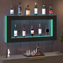 48 Inch Lighted Liquor Bottle Display Bar Shelf RF & App Control