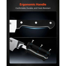 15-Piece German High Carbon Stainless Steel Knife Set with Sharpener & Wooden Block