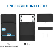 2.40"W x 4.15"L x 0.85"H Faceplate Handheld Enclosure Without Pocket Clip M6,BK