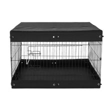 Dog Playpen 4-Panel 24" x 36" Foldable Metal Fence with Door Cover & Pad