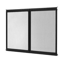 RV Screen Door Protector 26.5 × 20 Inch Aluminum Alloy Door Grille Breathable Mesh (Black)