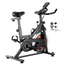 Adjustable Exercise Bike – Stationary Indoor Cycling Bike with Silent Belt Drive LCD Monitor Comfortable Seat Heavy Flywheel