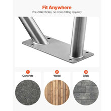 48 x 36 In 304 Stainless Steel Pool Rail 220 lb Capacity Non-Slip Grip