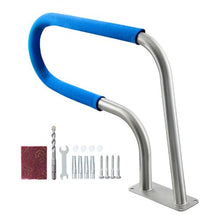 31 x 22 in 304 Stainless Steel Pool Rail 220 lb Capacity Non-Slip Grip