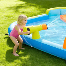 Inflatable Bounce House with Slide & Splash Pool – Castle for 3-4 Kids (Ages 3-8)