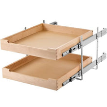 20 X 21 Inch 2 Tier Pull Out Cabinet Organizer Soft Close Slide Out Wood Drawer for Kitchen SKU-5(2 Layers)