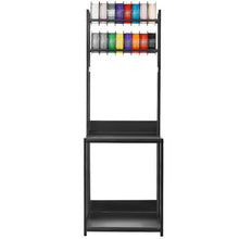 4-Tier 3D Printer Filament Storage Rack with Wheels – Mobile Printer Stand & Filament Spool Organizer for Workshop Office & 3D Printing Station (Shelf Only)