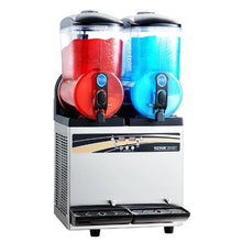 2x15 L  Commercial Frozen Drink Maker 120 Cups Stainless Steel for Home Party Restaurants Cafe Bars