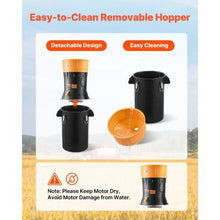 600W Electric Grain Mill Grinder - High Power Commercial Spice Pulverizer for Grains Spices Coffee Corn & More (6.6 Gal Capacity)
