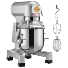 Commercial Food Mixer 14L, 550W 3-Speed Stand Mixer with Stainless Steel Bowl & 3 Attachments