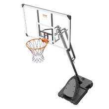 54 inch 7.6-10 ft Adjustable Height Portable Backboard System Basketball Hoop for Outdoor/Indoor