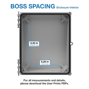 11.75" x 10.23" x 5.13" Industrial Enclosure Included Flange Kit I342HSTCBG