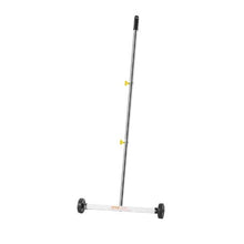 17 Inch Magnetic Sweeper with Wheels with Adjustable Handle for Garages Roofing Projects
