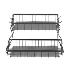 2 Layers Fruit Basket Bow  Stand Holder for Kitchen SYB-221