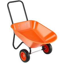 5 Cu. Ft. Garden Dump Cart – 397 lbs Capacity, 2-Wheel Wheelbarrow with Handle & 10" Wide Wheels