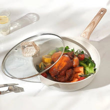 Granite Nonstick Cookware Set Induction Cookwares and Cooking Sets for Kitchen (17 Piece) White"