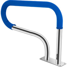 32 x 22.5 In Pool Handrail 304 Stainless Steel Stair Rail 375 lb Capacity Quick Mount Base Plate