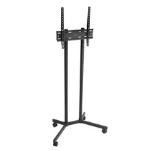 32-65" Rolling TV Stand, Height Adjustable Portable with Wheels for Home & Office (Double Bracket) No Tray