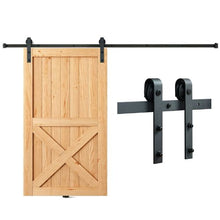 8FT Barn Door Hardware Kit with Smooth Silent Rollers