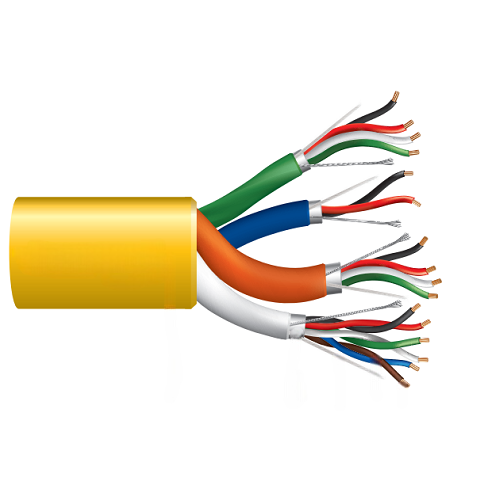 22/6 (3-pairs) + 18/4 + 22/2 + 22/4 Shielded Access Control Plenum Cable PVC Jacket 300V