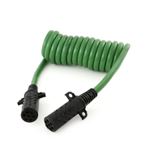 7 Pole Expertech Coiled Cable Plug 601107