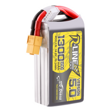Tattu R-Line Version 5.0 1300mAh 4S1P 14.8V Lipo Battery Pack With XT60 Plug TAA13004S15X6