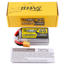 Tattu R-Line Version 5.0 1300mAh 4S1P 14.8V Lipo Battery Pack With XT60 Plug TAA13004S15X6