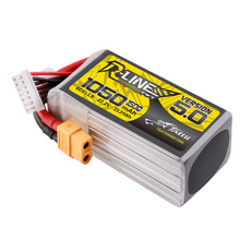 Tattu R-Line Version 5.0 1050mAh 6S1P 22.2V Lipo Battery Pack With XT60 Plug TAA10506S15X6