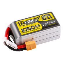 Tattu R-Line Version 5.0 1050mAh 6S1P 22.2V Lipo Battery Pack With XT60 Plug TAA10506S15X6
