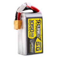 Tattu R-Line Version 5.0 1050mAh 6S1P 22.2V Lipo Battery Pack With XT60 Plug TAA10506S15X6