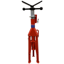 Heavy-Duty Folding Pipe Stand 3000 lb Capacity with Carry Handle and Double Key Lock Red GS781300