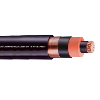 Okoguard HV Bare Copper/Aluminum Shield EPR Okoseal PVC 115/138KV Power Cable