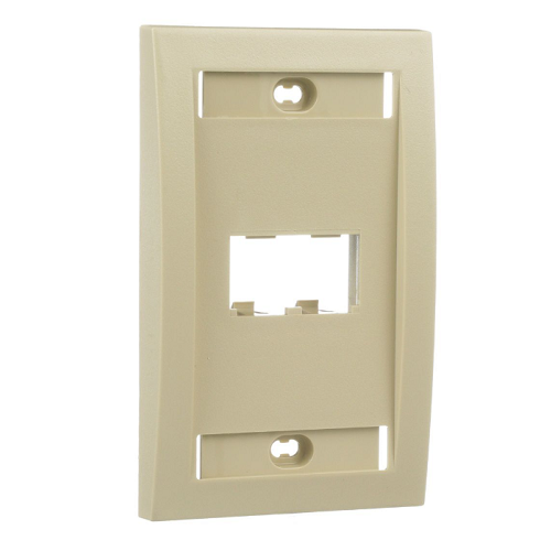 2 Port Mini-Com Executive Series Single Gang Faceplate Mount ABS CFPE2EIY