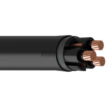 350 MCM 3C Copper MV-90 Non-Shielded XLPE Insulated PVC Jacketed 2.4 kV