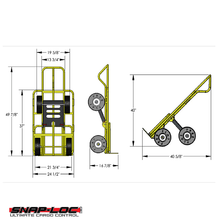 4 Wheel All-Terrain E-Track Hand Truck Cart SLV0750HC4Y