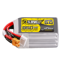 Tattu 850mAh 4S1P 14.8V R-Line Version 5.0 Lipo Battery Pack With XT30U-F Plug TAA8504S15X3