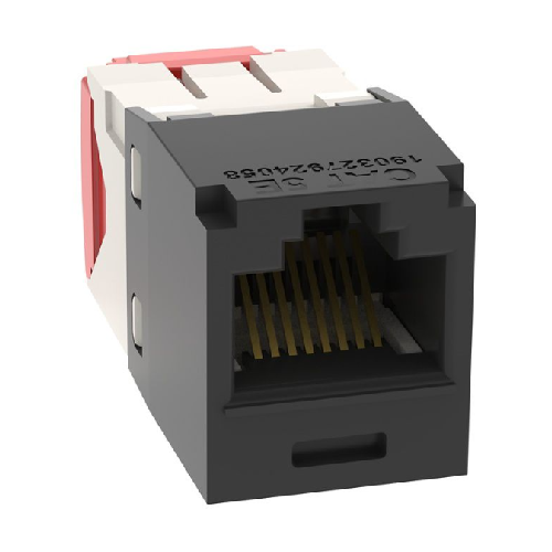 22-26 AWG Mini-Com RJ45 TG Style Cat5e Plus UTP Jack Module Polycarbonate CJ5E88TGBL-24 (Pack of 24)
