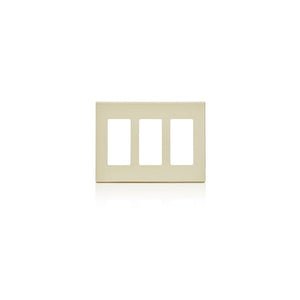 Three Gang Decora Plus Screwless Wallplate Polycarbonate White 80311-SW