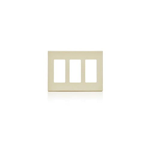 Three Gang Decora Plus Screwless Wallplate Polycarbonate White 80311-SW